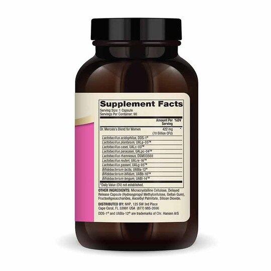 Complete Probiotics for Women 70 Billion CFU, DRM